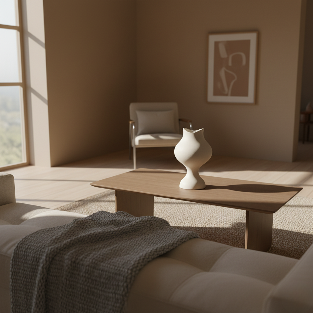 Vaso scultoreo in ceramica opaca