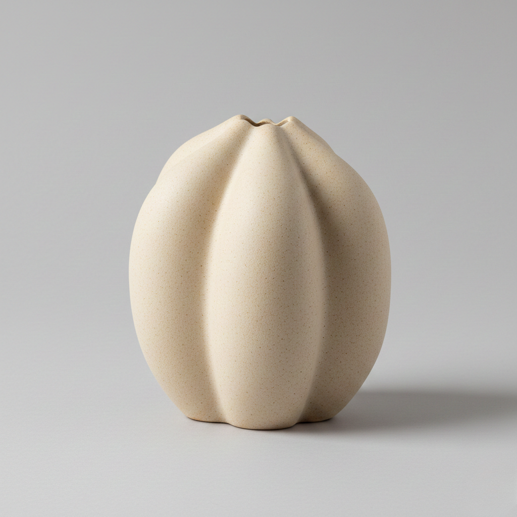 Vaso scultoreo moderno in ceramica