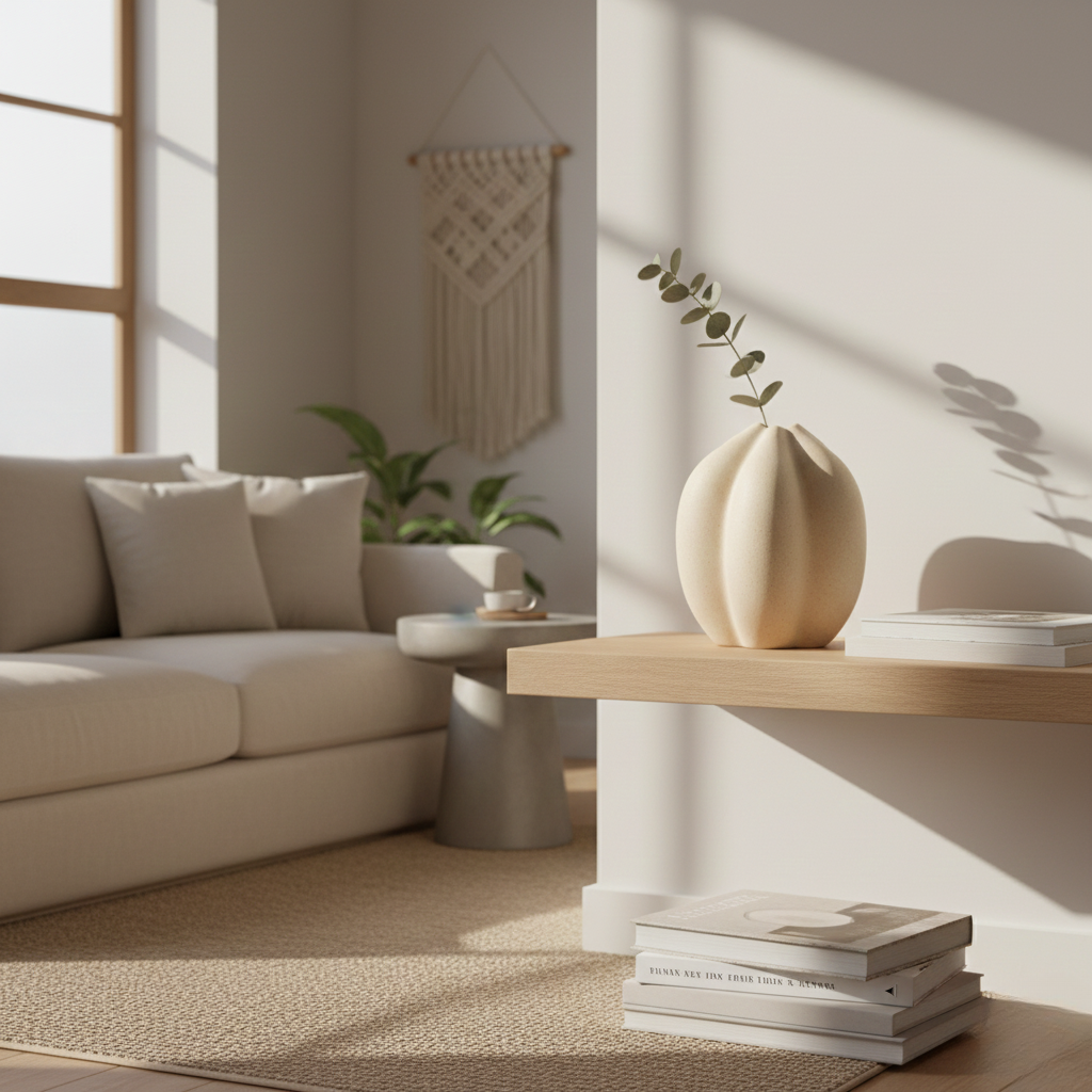 Vaso scultoreo moderno in ceramica