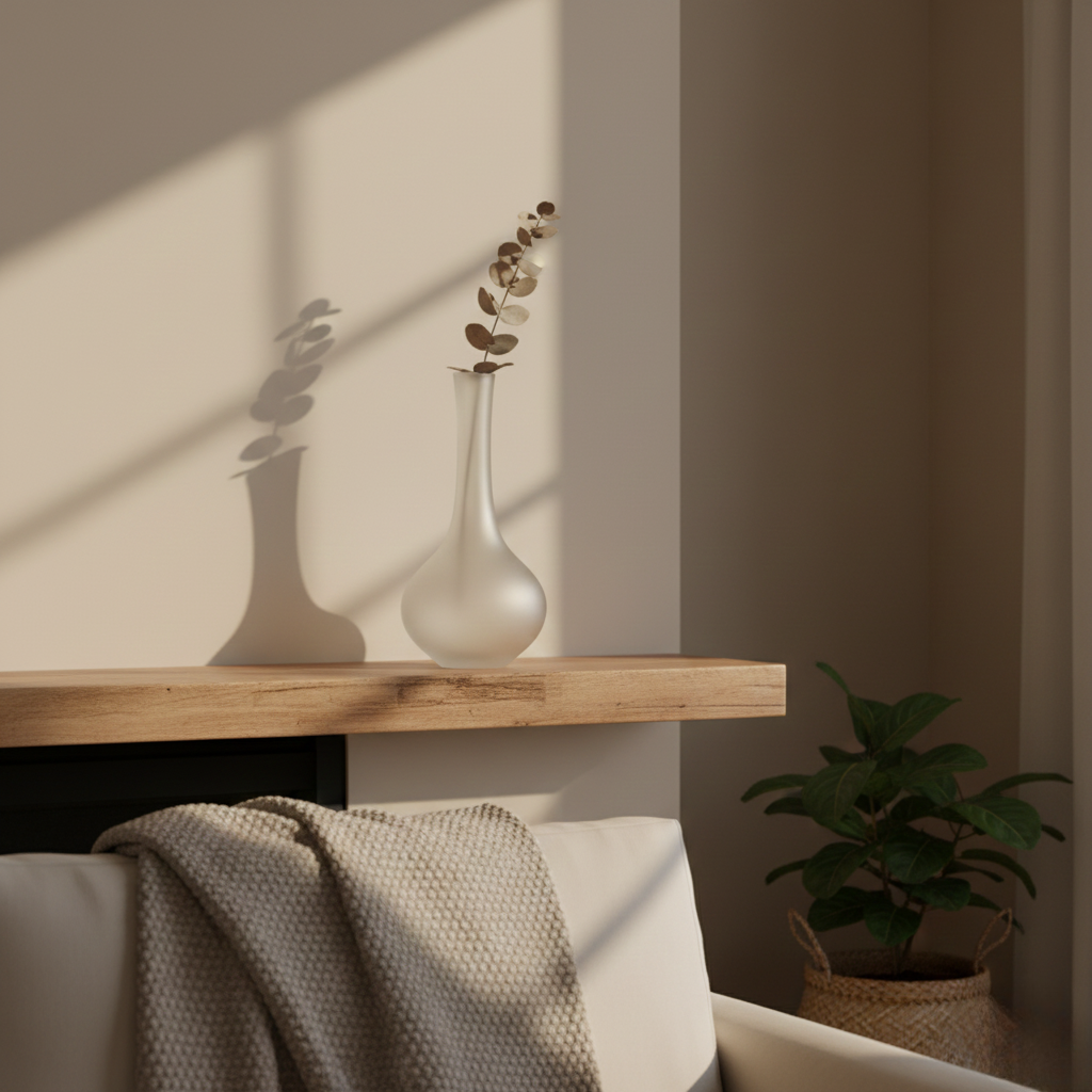 Elegante vaso in vetro