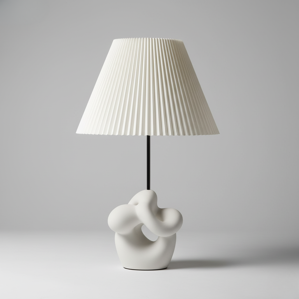 Lampada da tavolo scultorea