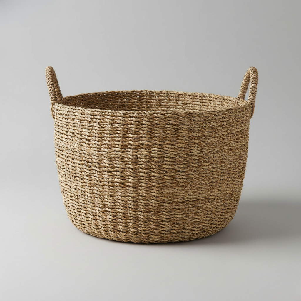 Cesto portaoggetti intrecciato