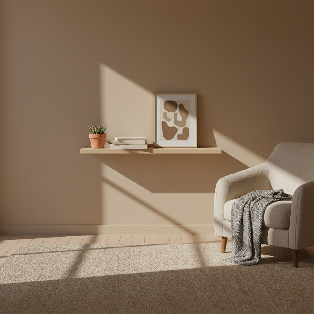 Mensola singola da parete flottante