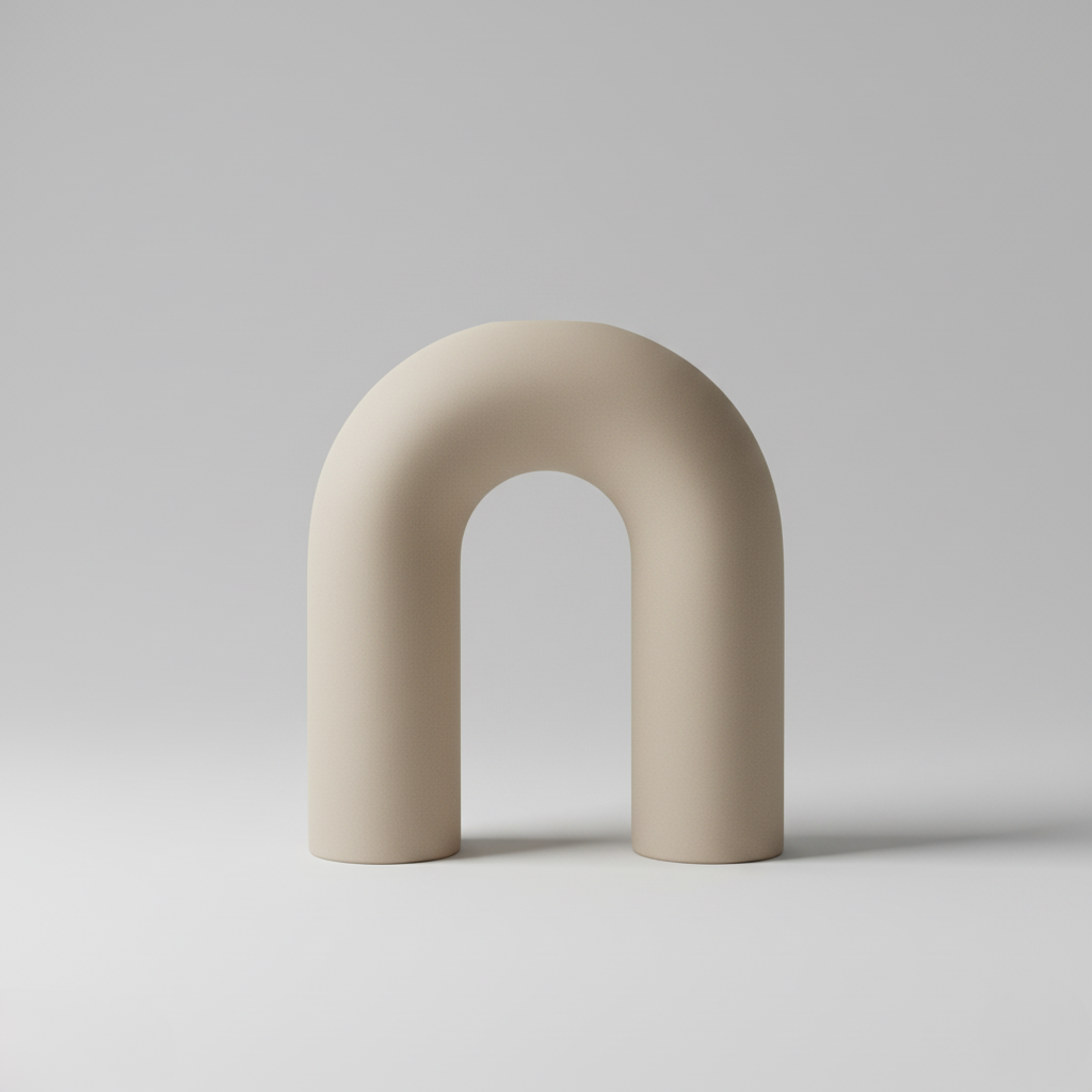 Vaso scultoreo ad arco