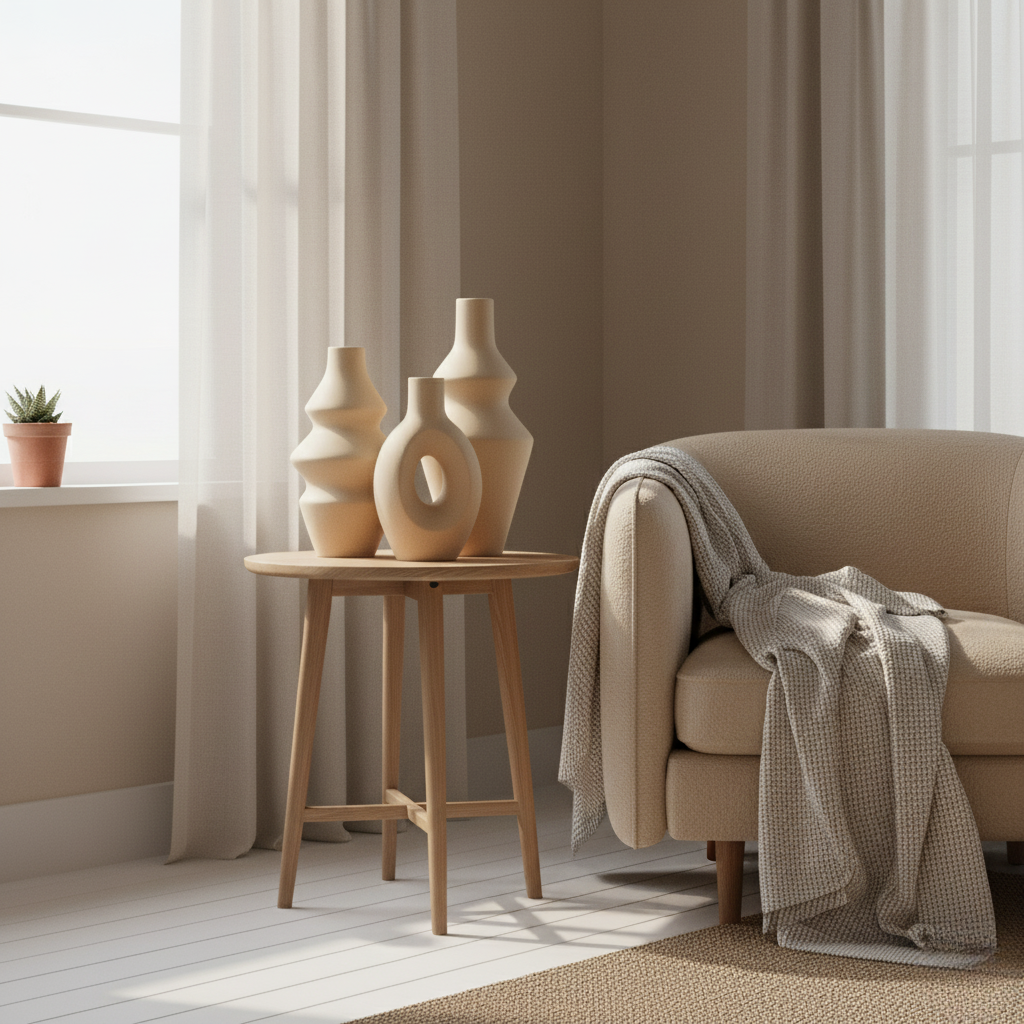 Set di vasi scultorei in ceramica