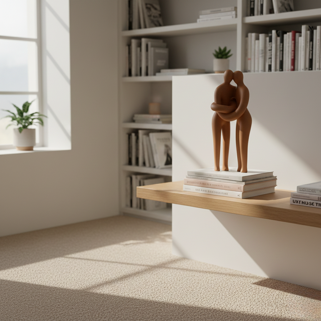 Scultura astratta di coppia