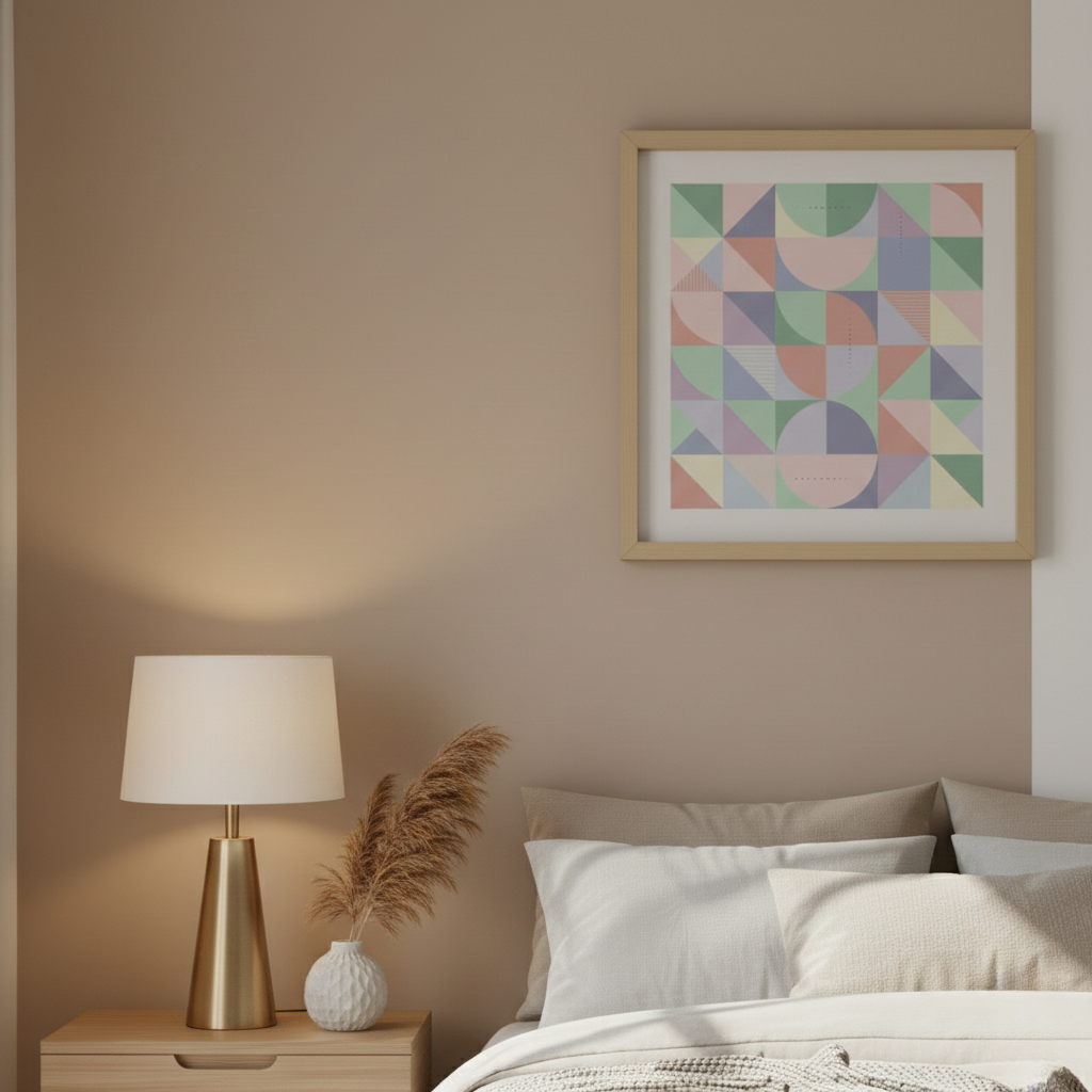 Stampa artistica geometrica da parete